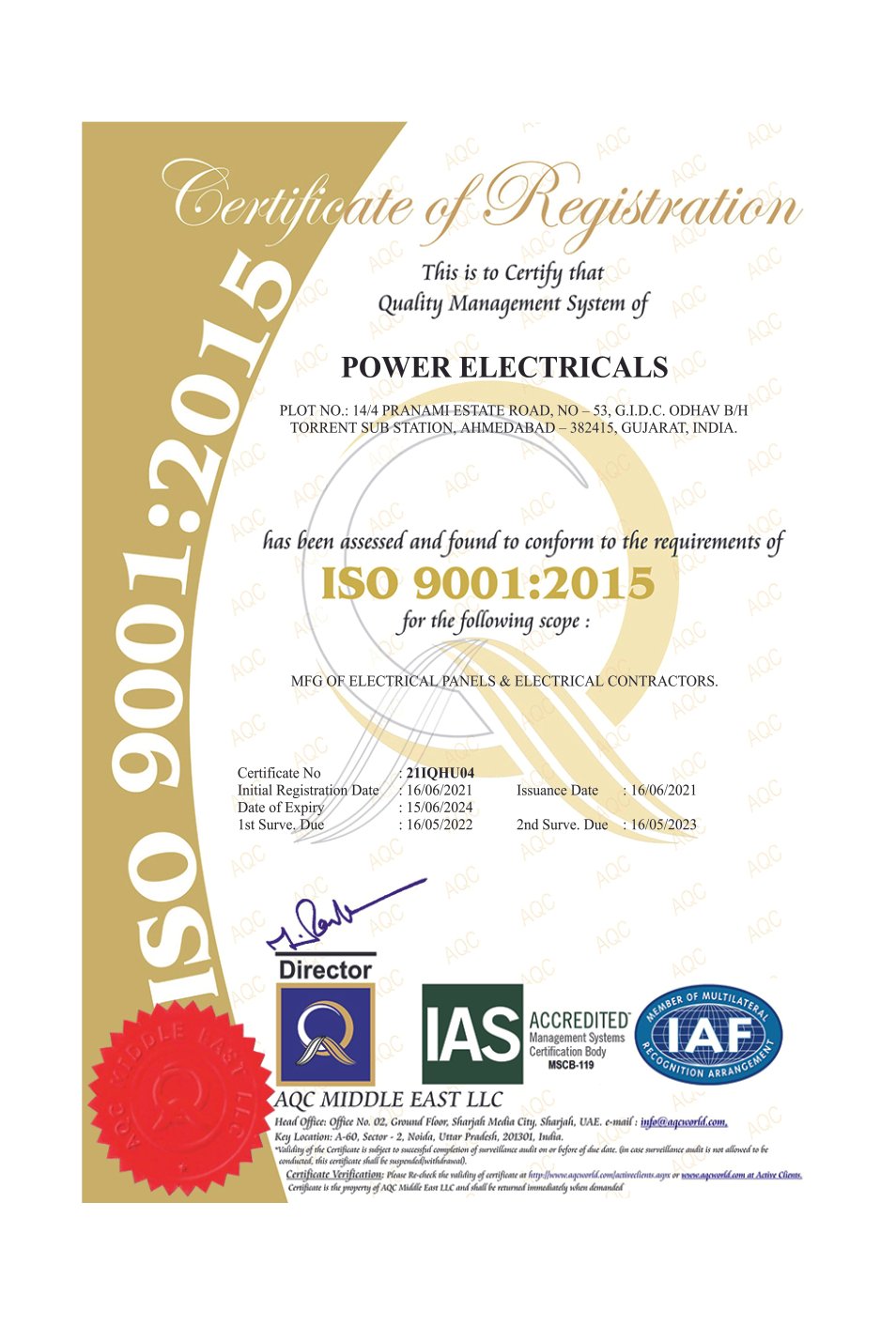 certificate